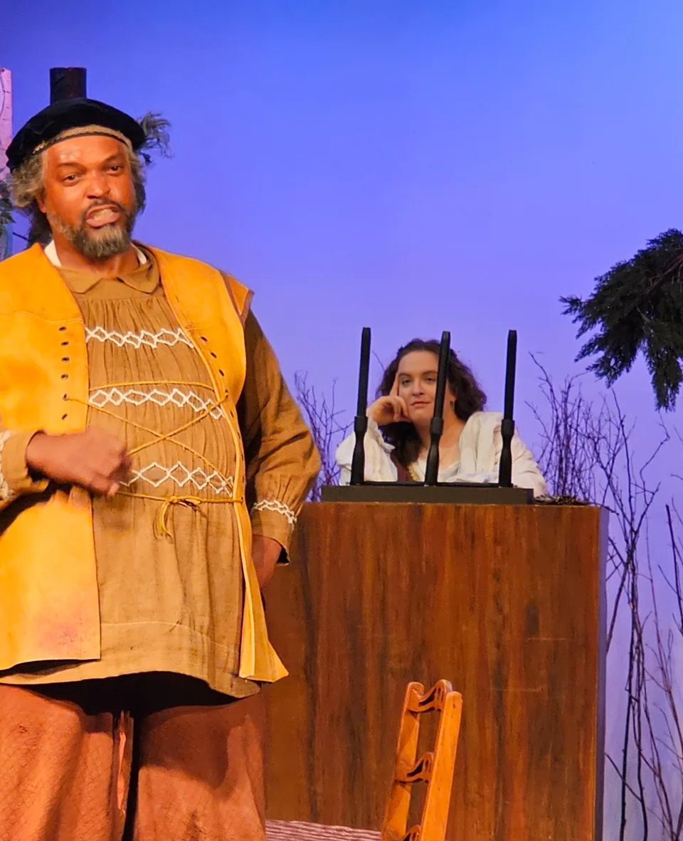 The Merry Wives of Windsor by Otto Nicolai was produced by Pocket Opera in San Francisco, where Leora covered Mrs. Page and played the Bar Maiden/Alto Chorus Solosit